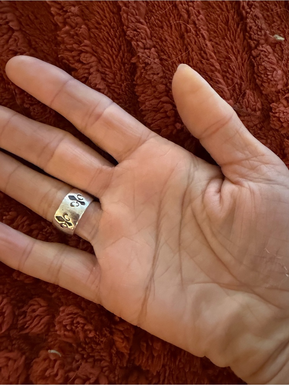 Mignon Faget no longer made style, sterling silver Fleur-de-Lis size women’s 8